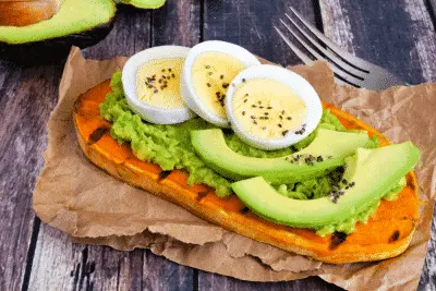 Toast patate douce petit déjeuner pour maigrir - sante dacier