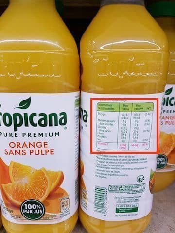 Comment lire le tableau des valeurs nutritionnelles - Sante d acier