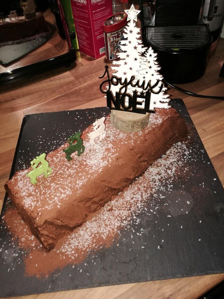 Bûche de Noel de Valerie - sante acier